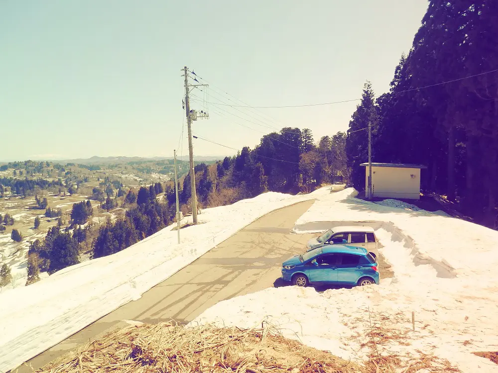 棚田情報 星峠の棚田 4月13日現在 十日町市観光協会