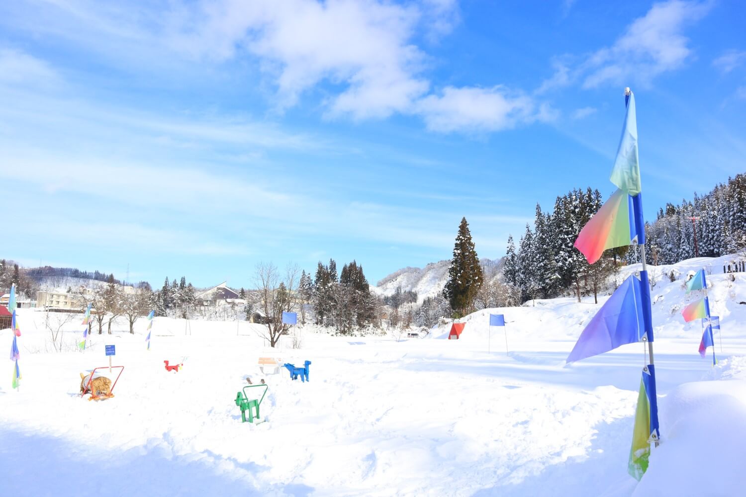 まつだい農舞台「里山雪の遊園地2024」始まりました♪越後妻有2024