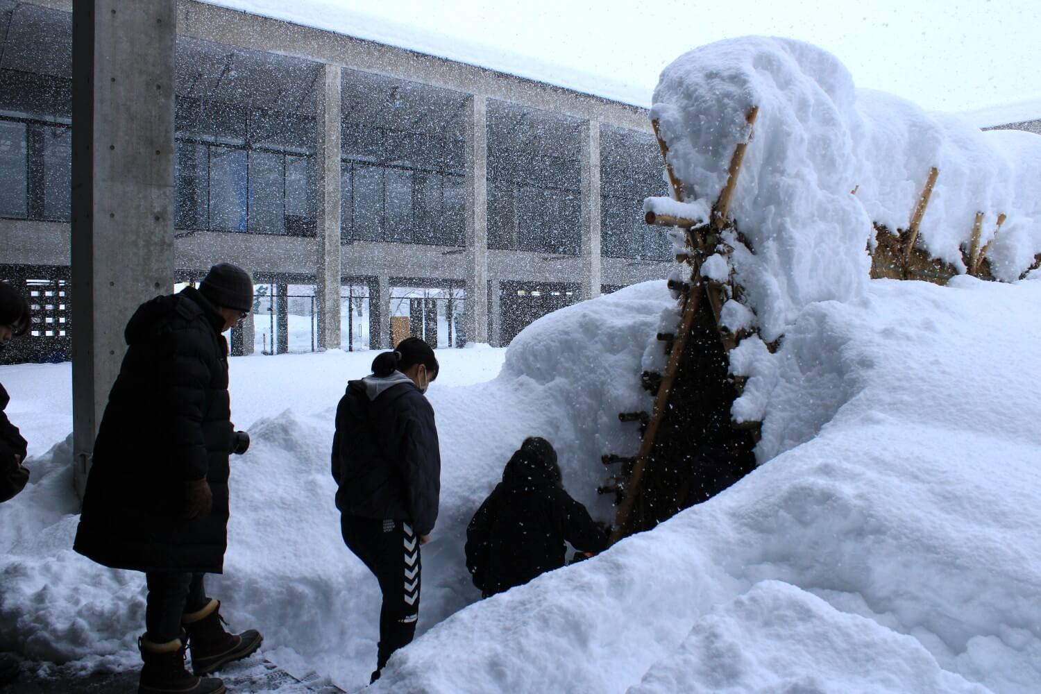 瀞峡 作者石田雪外 もこもこの雪とアート！屋外企画展「ホンヤラドウーSnow Meeting」開催