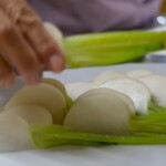 地場野菜を温泉調理